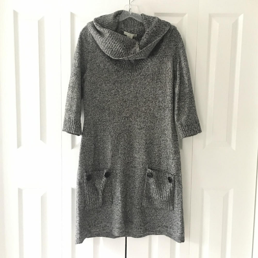 womens London Times grey sweater dress